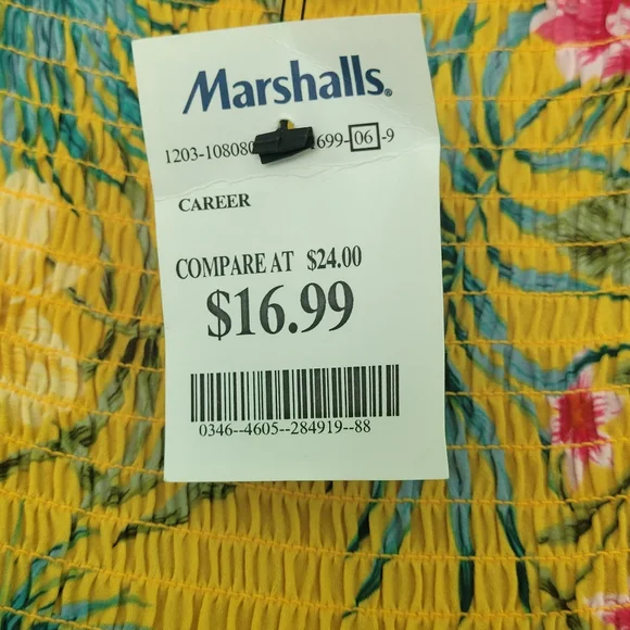 Yellow Floral Top - Picture 6 of 7